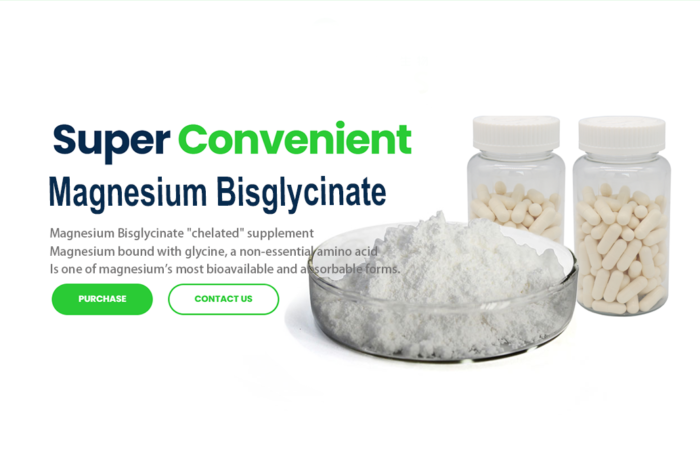 Magnesium Bisglycinate supplement, and functional food industries